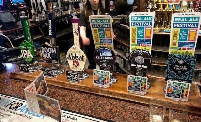 Just a small selection of everything available, this run of six ales, featured three which were included in Wetherspoon’s Real Ale Festival