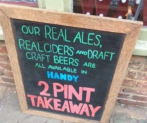 Good to know, although a two-pint takeout would have cost me a fairly hefty £12.60