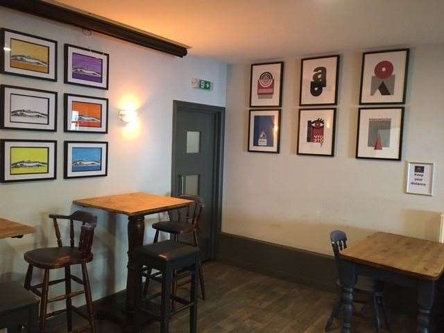 Inside, The Ellie has a very contemporary feel and is carefully decorated with a number of colourful pictures on each wall
