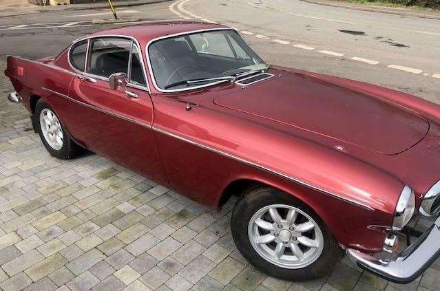 At first I thought it was just badly parked, but I later realised this classic Volvo was being offered for sale