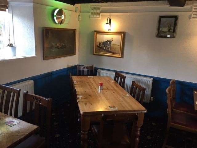 There is a dining room on the left hand side of the bar which you need to walk through to get to the garden