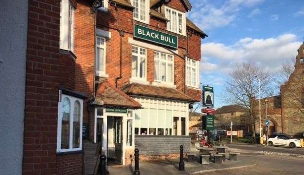 The three-storey Black Bull in Folkestone is a big pub with an equally large garden and an even bigger car park