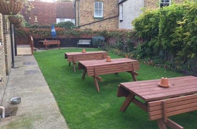 There is a good sized, well-cared-for, garden at the back which can be accessed easily from both bars