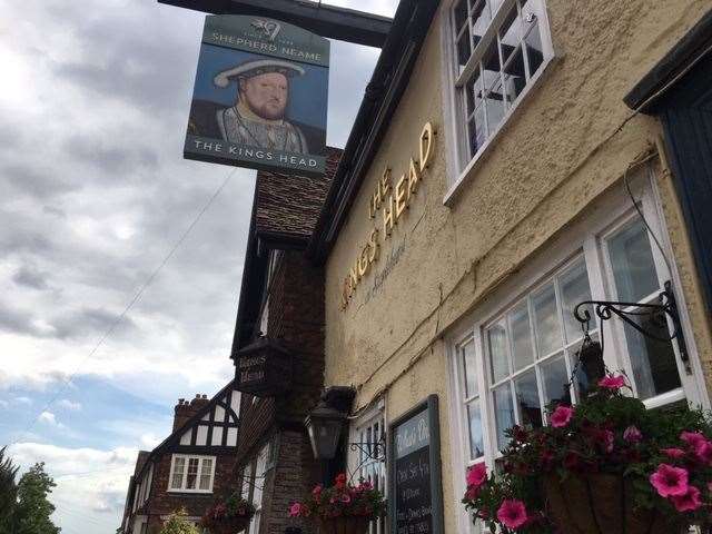 The Kings Head on the High Street in Staplehurst is the last remaining pub in the village