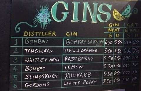 There were more gins available, but here are six of the best. And, I’ve just noticed Mrs SD doubled up on her gin!