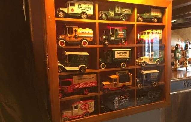 Some of the little touches make a real difference at the Cock – I particularly liked the display of Dinky toys