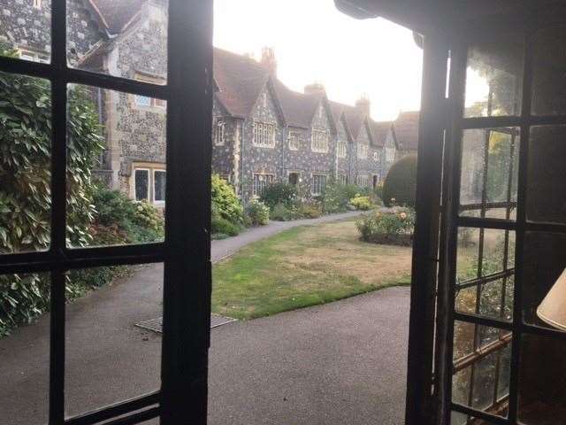 Through the open, leaded window there was the most charming view of the neighbouring property – just one of this city’s many hidden treasures
