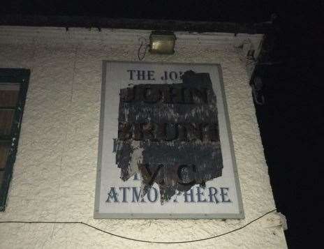 Sign of the times – sadly it’s very clear the John Brunt VC is in desperate need of some urgent TLC
