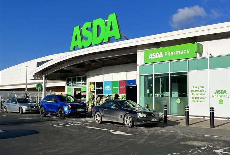 The attempted assault and affray reportedly happened at Asda in Greenhithe