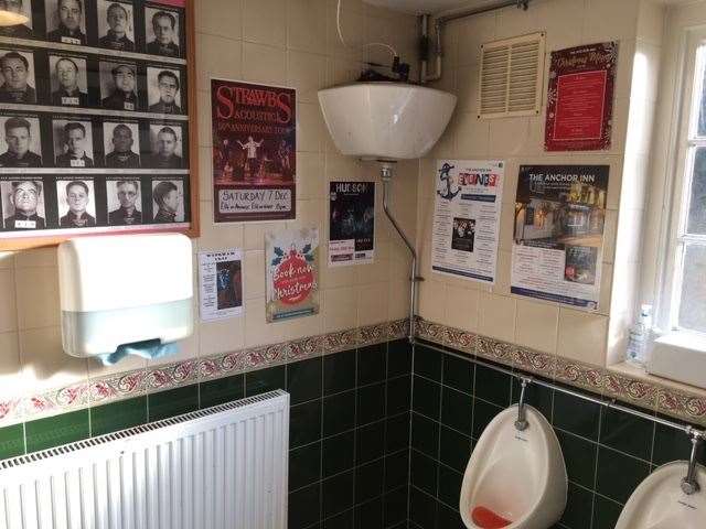 The traditional toilets are well maintained and festooned with details of events, as well as some interesting Alcatraz memorabilia