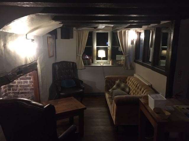This snug area at the front of the pub proved to be the perfect place for an after dinner drink