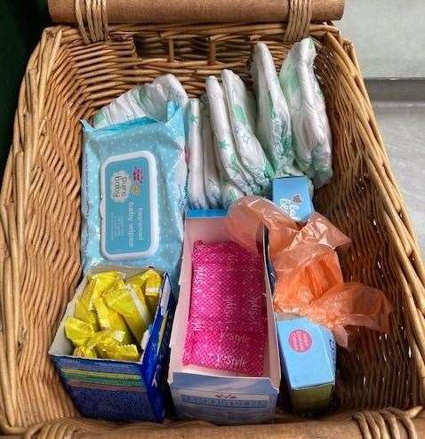 An excellent idea - there was a basket in the ladies with a number of free products made available