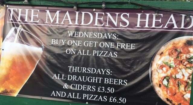 The Maiden's Head has plenty of special offers