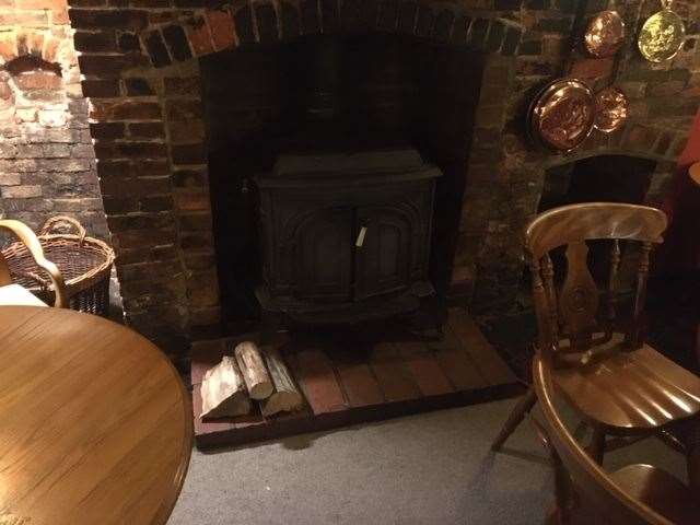 There are plenty of character features in the Red Lion and the wood burner must create a warm welcome in the winter