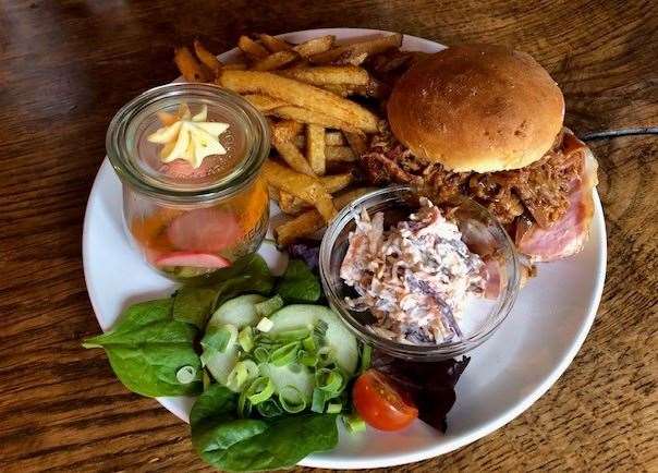 The food served here is an absolute revelation and definitely not your usual pub grub – a burger with pulled rabbit was a first for me