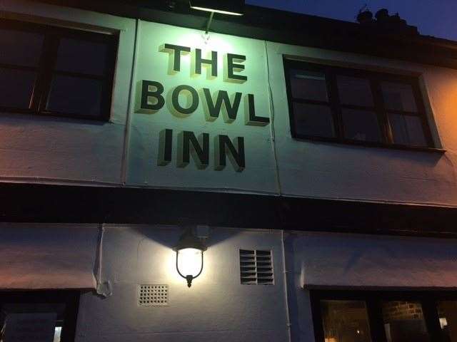 I hadn’t got a clue where I was and hadn’t seen a road sign for miles when the lights from the Bowl Inn came into view