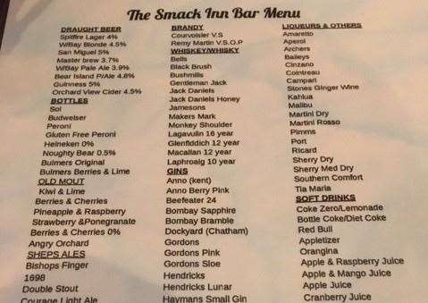 You can’t deny the drinks list is extensive
