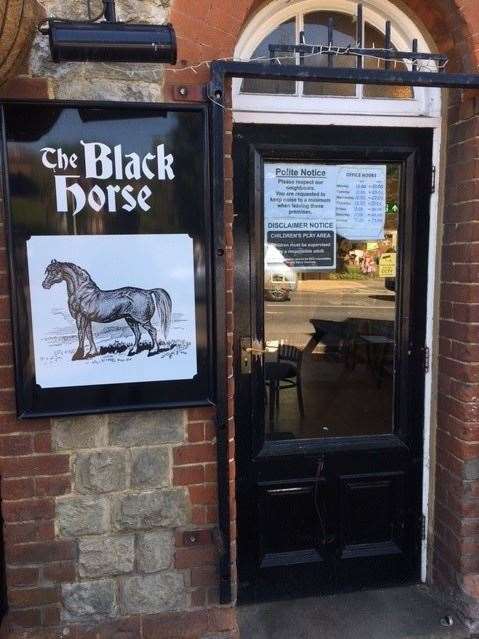 The Black Horse on Maidstone Road in Borough Green appears to be the only pub left in the village
